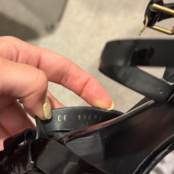 Saint Laurent Tribute Platform Sandals in Patent Leather size 38 - Picture 10 of 10